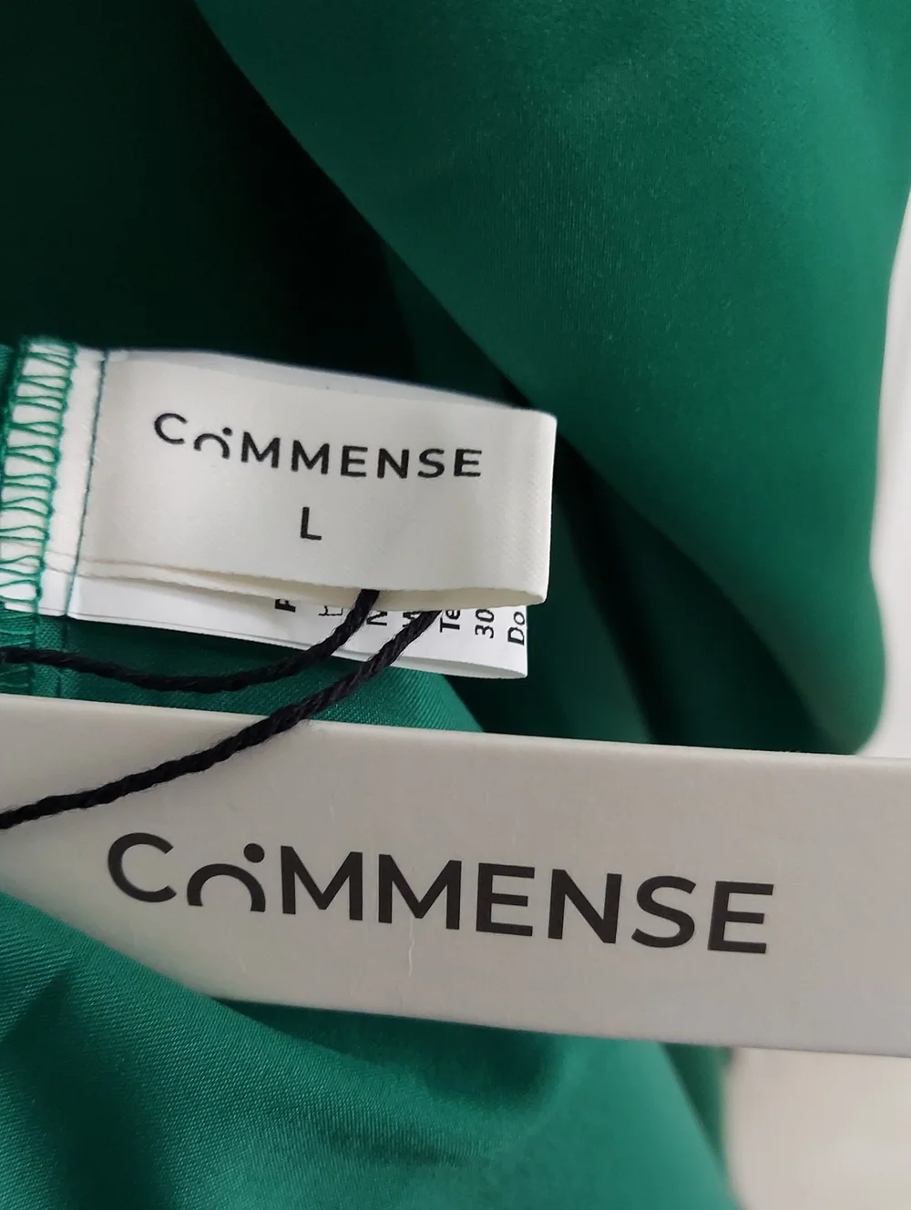 Commense Dress, New!Size L, Emerald Green, Halter - Picture 3 of 11